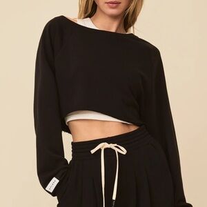 NYLORA Simone Top Black Cropped Size XS